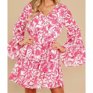 Red Dress Boutique Fuchsia Pink Floral Print Dress